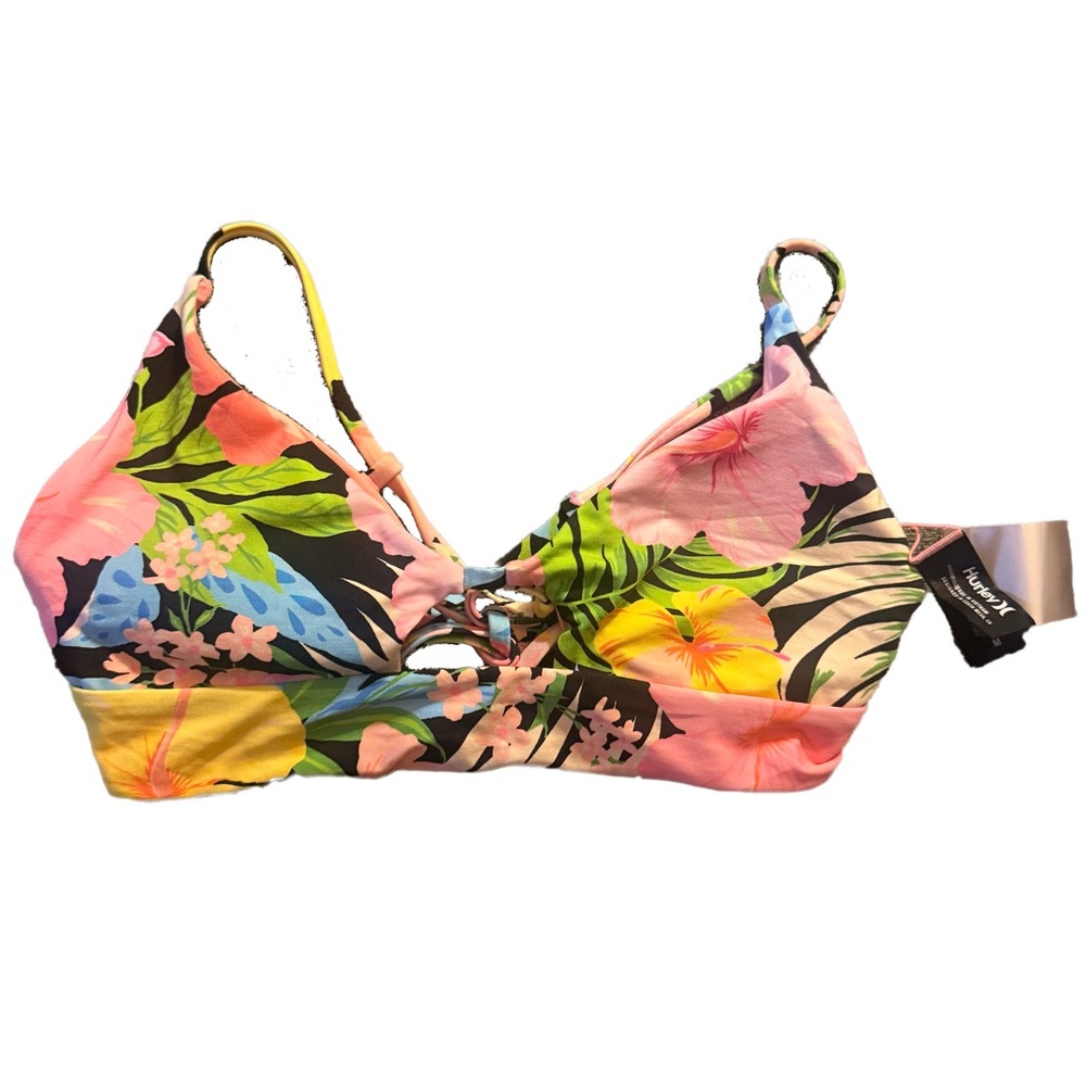 NEW Hurley Bikini Swim Top Floral